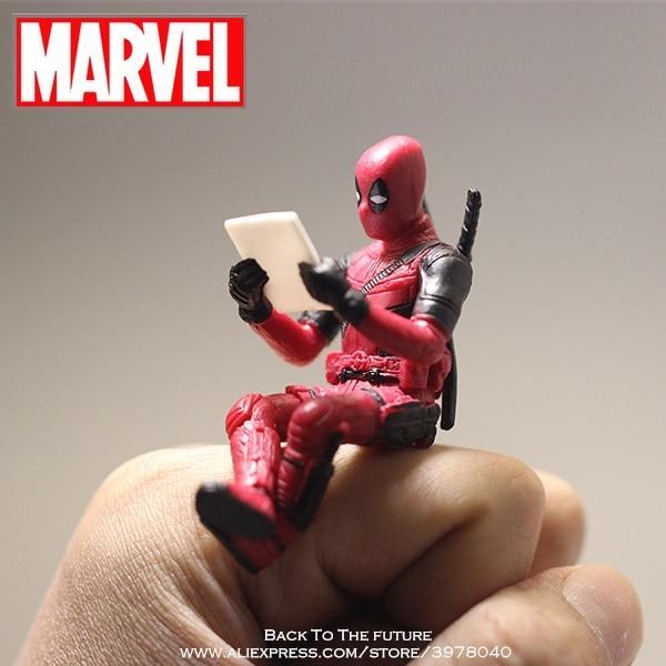 2019 Disney Marvel X-Men Deadpool 2 Action Figure Sitting Posture Model- Red