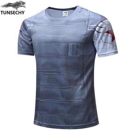 2019 Full Captain Marvel T-Shirt Avengers Superhero Mens