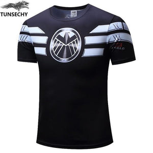 2019 Full Captain Marvel T-Shirt Avengers Superhero Mens