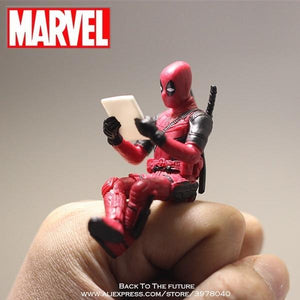 2019 Disney Marvel X-Men Deadpool 2 Action Figure Sitting Posture Model- Red