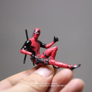 2019 Disney Marvel X-Men Deadpool 2 Action Figure Sitting Posture Model- Red
