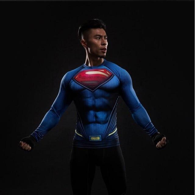 2019 Marvel 3D Men T-Shirt Long Sleeve Fitness