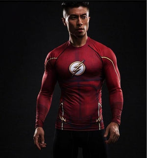 2019 Marvel 3D Men T-Shirt Long Sleeve Fitness