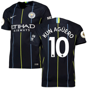 Sergio Agüero Manchester City 2018/19 Away Replica Stadium Player Jersey – Navy