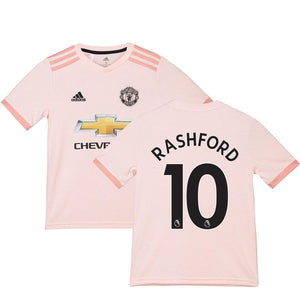 Marcus Rashford Manchester United Youth 18/19 Away Replica Jersey – Coral