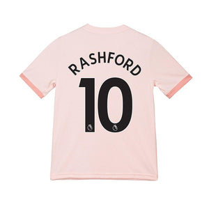 Marcus Rashford Manchester United Youth 18/19 Away Replica Jersey – Coral